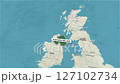 Borders of the state of Northern Ireland on the map 127102734