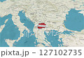 Borders of the state of North Macedonia on the map 127102735