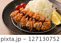 Pork loin cutlet with sauce 127130752