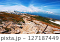 Hiking trails on Mount Yakushi in the Northern Alps in early summer 127187449