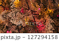 Colorful lights on the Christmas tree, close-up 127294158