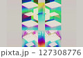 Colorful abstract motion of cubes and squares 127308776