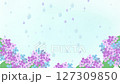 Watercolor-style animation of hydrangeas and rain. A video material depicting the rainy season. 127309850