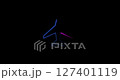 Neon colorful airplane icon. Animated glowing neon line airplane on black. Air travel, aviation, plane travel. Design for travel, flight and modern transportation themes. 4K Video motion graphic 127401119