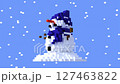 Transformation of 3D pixel into digital snowman 127463822