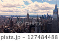 Aerial view of New York City's, Manhattan. 127484488
