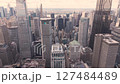 Aerial view of New York City's, Manhattan. 127484489