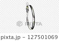 Rotating Y2K Abstract Object in Chrome, Seamless Loop, Alpha Channel 127501069
