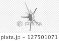 Rotating Y2K Abstract Object in Chrome, Seamless Loop, Alpha Channel 127501071