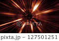 Dynamic futuristic sci-fi background with fiery hot energy light beams zoom effect. Flying at warp speed through a space energy portal or wormhole. Full HD and looping motion background animation. 127501251