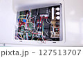 Gas water heater replacement work, gas water heater power distribution control panel 127513707