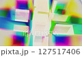 Colorful abstract motion of cubes and squares 127517406
