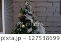 Christmas tree with Christmas decorations and balls. High quality FullHD footage 127538699