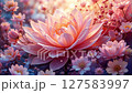 Mesmerizing Animation of Delicate Floral Patterns Blooming in Vibrant Colors with Dreamy Watercolor Transitions Elegant Background for Tranquil and Artistic Concepts. 127583997