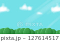 Blue sky and forest background animation 127614517