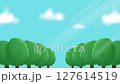Blue sky and forest background animation 127614519
