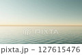 Ocean Waves with Sunlight and Bokeh Effect Relaxing Nature Background. Soft Sea Waves Sparkling in Sunset Light with Bokeh. 127615476
