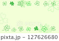 Hand drawn four-leaf clover frame copy space 127626680