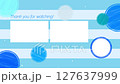 Blue stripe x circular motif YouTube end card 127637999