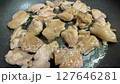 Grilled chicken in a frying pan 127646281