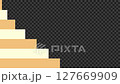 Two tone orange time lag stripe transition 127669909