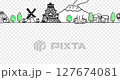 九州旅遊景點線描循環動畫 127674081