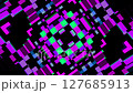Retro Pixelate Neon color Mosaic Pattern Sound Visualizer 127685913