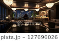 Exclusive members-only club lounge on the top floor 127696026