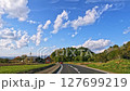 Driving shots during the autumn foliage season Autumn sky of Yatsugatake 127699219