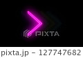Neon sign Arrows Animation Can be used to compose various media such as news, presentations, online media, social media	 127747682