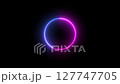 light glowing neon circles Abstract background	 127747705