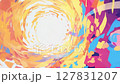 多彩旋轉能量的抽象動畫背景 127831207