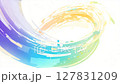具有發光彩虹色流線的抽象速度動畫背景 127831209