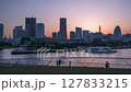 Yokohama, Jpan - June 05, 2025 : 4k UHD day to night timelapse video of yokohama minato mirai city scape  127833215
