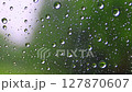 Raindrops on a window (with rain sounds) 127870607