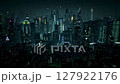Aerial shot of a cyberpunk city 127922176