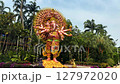 Pattaya, Thailand - May 29, 2025: At Nong Nooch Garden, a beautiful, huge statue of the Ganesha god, Sahasrabhuj Ganesha, stands with a thousand hands, surrounded by a natural background. 127972020