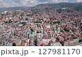 View of Gazi Husrev-beg Mosque in sprawling city of Sarajevo, Southern Europe	 127981170