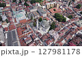 Gazi Husrev-beg Mosque, Sarajevo Aerial panoramic View. Bosnia	 127981178