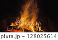 逼真的篝火燃燒循環視頻 128025614