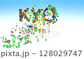 京都府文字素材（彩色） 128029747