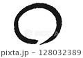 Animation of a black circle drawn with a brush 128032389