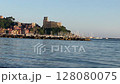 Scenic View of Lerici Castle and Waterfront Activity 128080075