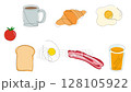 Breakfast illustration, simple and stylish 128105922