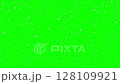 A loopable video of falling snowflakes with a green screen background 128109921