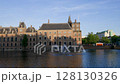 Cityscape of The Dutch Parliament Binnenhof Palace at sunset in The Hague 128130326