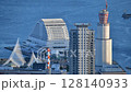 改装工事中の「神戸ポートタワー」　タイムラプス　海と空 128140933