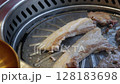 BBQ hot pan korean meat and grill restaurant. 128183698