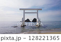 福岡県糸島市桜井二見ヶ浦の鳥居と夫婦岩 128221365