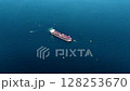 Aerial view crude oil tanker ship and tugboat, Global business import export freight shipping crude oil logistic transport international, Crude oil tanker ship industrial sea freight logistic maritime 128253670